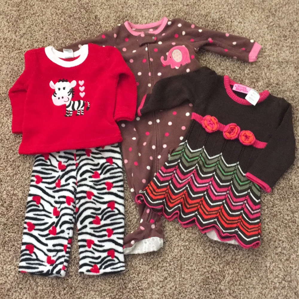 Toddler girls size 12m clothing lot